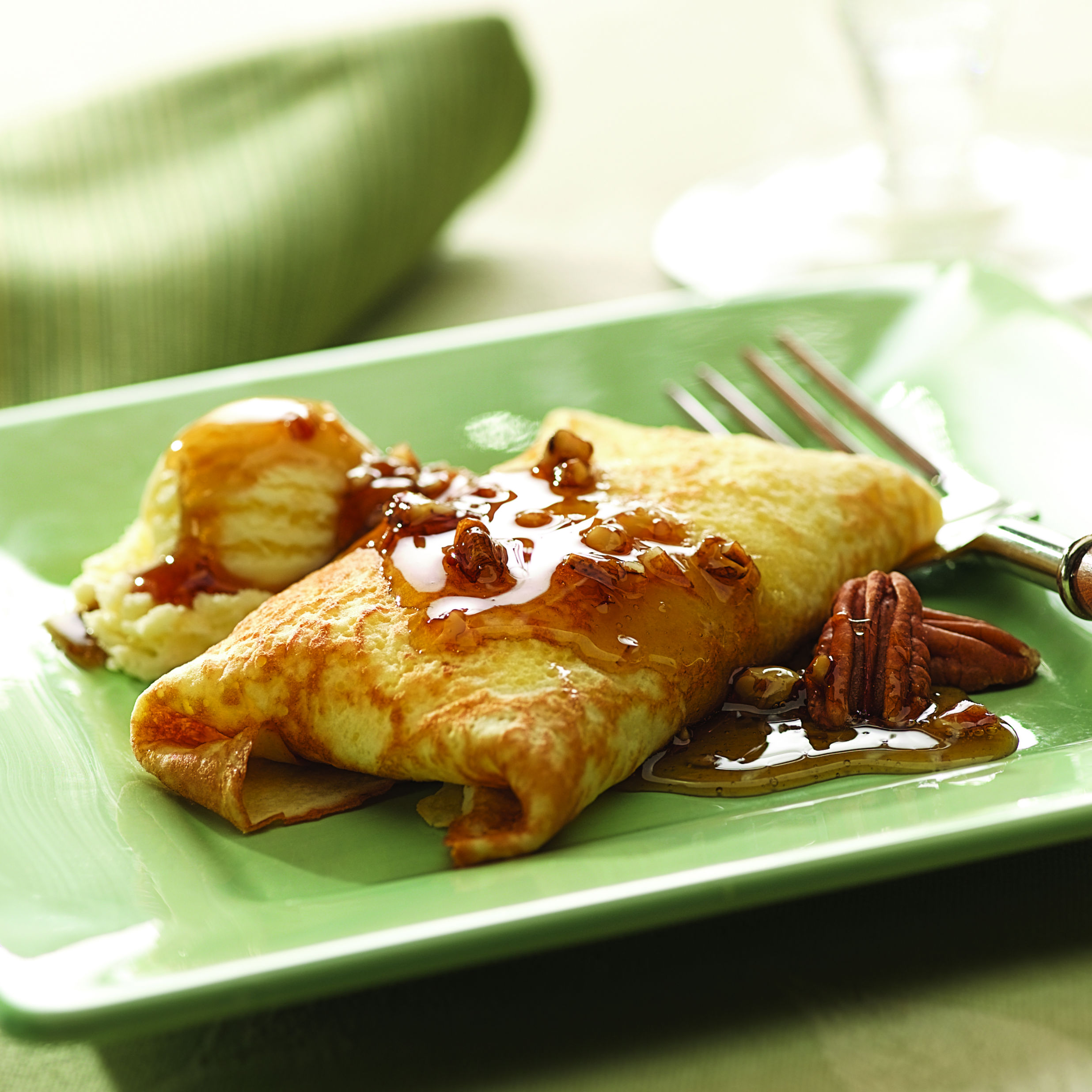 Maple and Butter Pecan Crepes