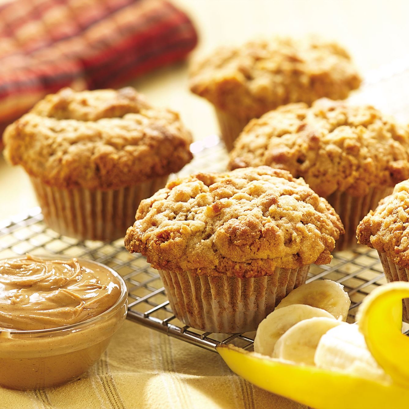 Peanut Butter and Banana Muffins